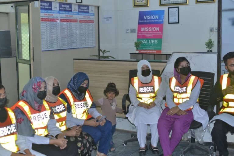 Clinical team during emergency preparedness training